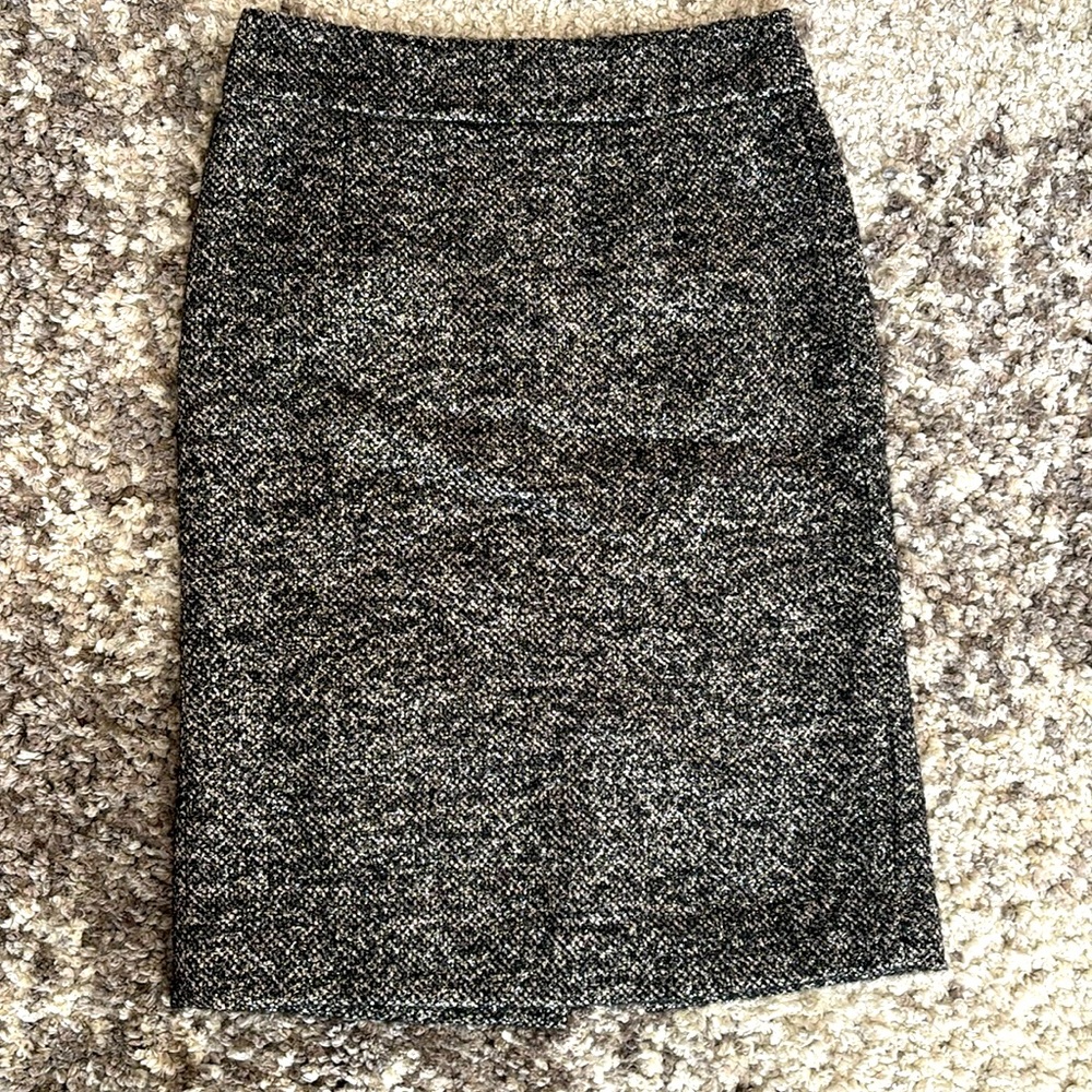 J Crew Tweed Pencil Skirt Size 0